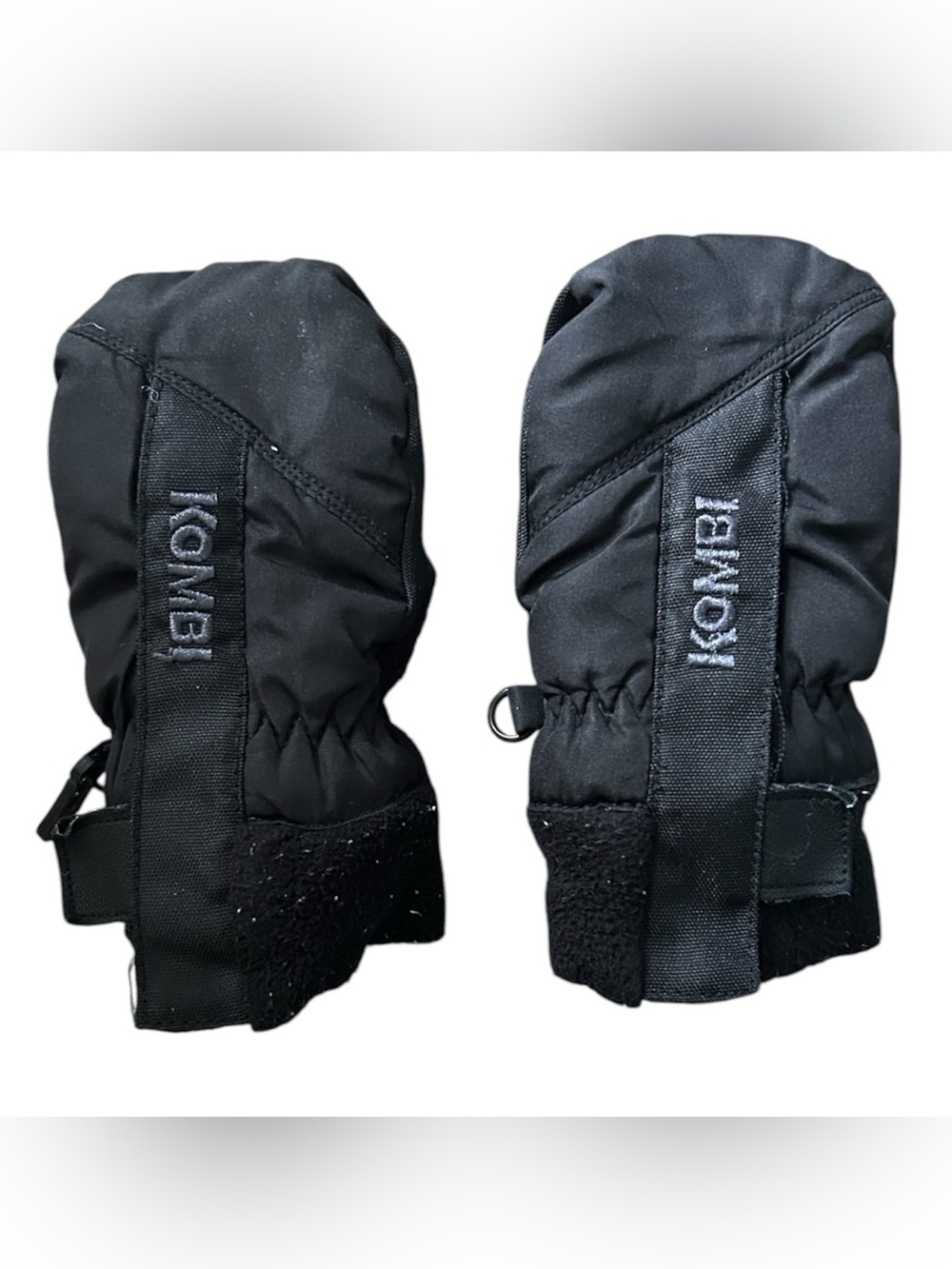 Kombi Toddler Black Insulated Mittens - Warm Winter Gloves